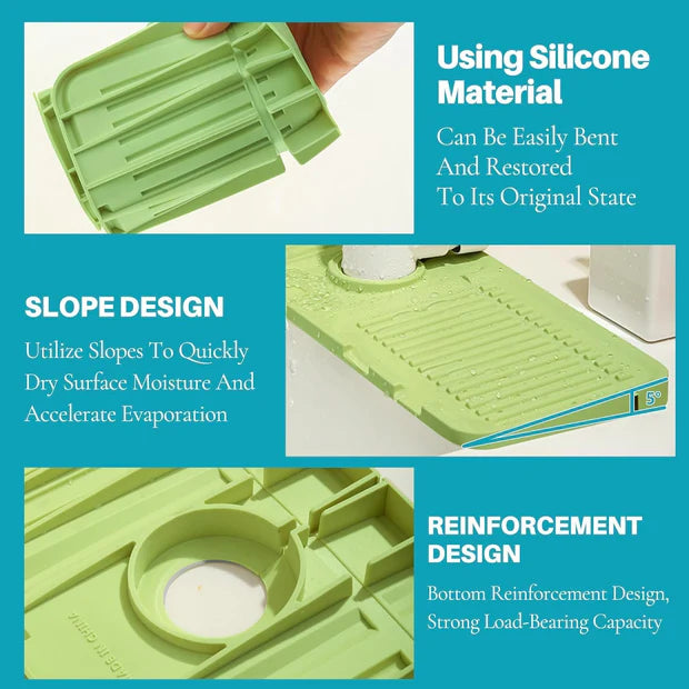 drying™ Faucet Splash Guard & Drainage Mat