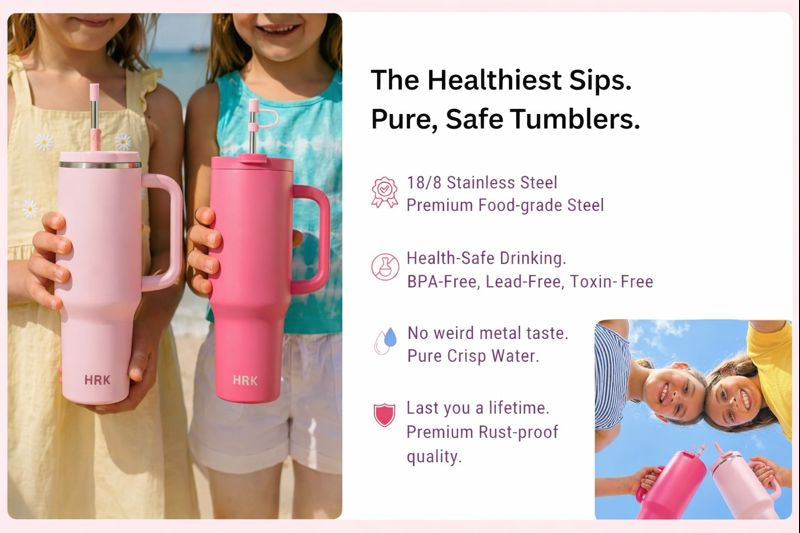 Tumbler with Handle and Straw