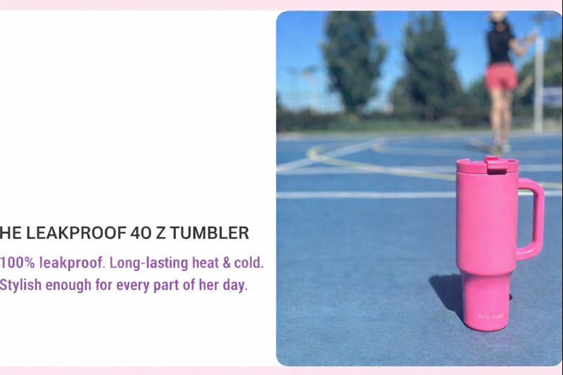 Tumbler with Handle and Straw