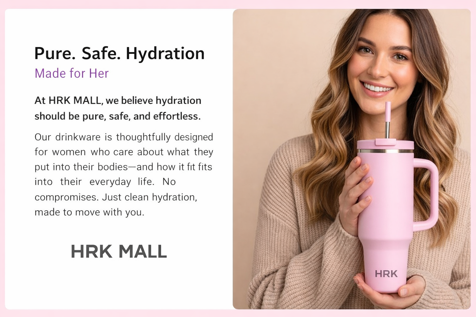 Tumbler with Handle and Straw