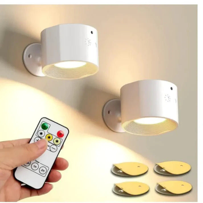 Magnetic Wall Light with Remote Control and USB Charging