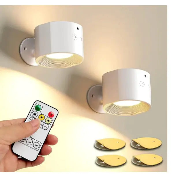 Magnetic Wall Light with Remote Control and USB Charging
